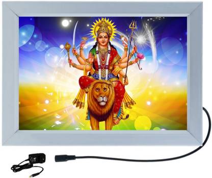 ANSHUL INTERNET DURGA MAA 02 18 inch ALUMINIUM LED FRAME