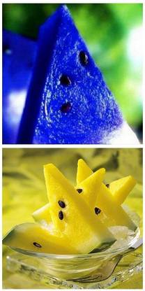 Biosnyg Blue & Yellow Watermelon Dwarf Potted Fruit Seeds Combo 5gm Seeds Seed