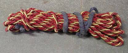 RINTL Multicolor (12 mtr) Polyster Twisted Thread/dori For Sofa, Furniture 12 m Post Rope