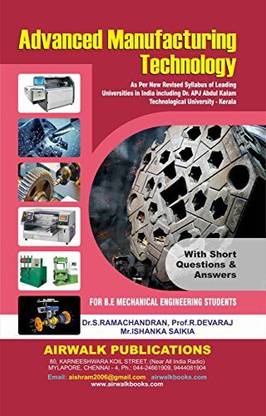 Advanced Manufacturing Technology | 6th Semester| Ktu Syllabus | Airwalk Publication| 2015 Scheme