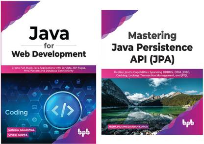 जावा फॉर वेब डेवलपमेंट एंड मास्टरिंग जावा पर्सिस्टेंस API (JPA) (सेट ऑफ 2 बुक्स)