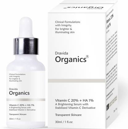 Dravida Organics Vitamin C Serum for Natural Glowing Beauty