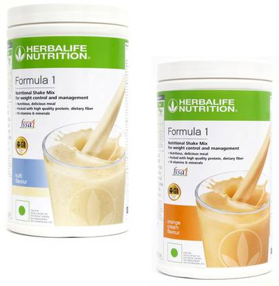 Herbalife Nutrition Formula 1 Shake Kulfi + Orange Cream Shake Protein Shake