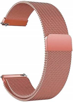 TECHWIND 22MM WATCH STRAP FOR S3 FRONTIER/ S3 CLASSIC/VERSA/GTR/MANY OTHER 22 MM WATCHES (METAL ROSE GOLD) Smart Watch Strap
