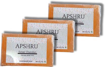 Apshru Kesari Chandan Soap Set of 3 (3x125g)