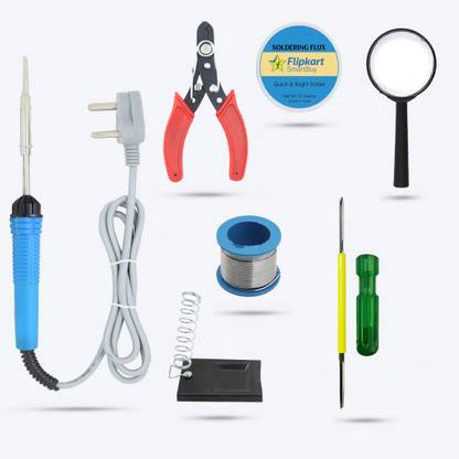 Flipkart SmartBuy SB26M1 Electronic 7in1 Mobile Soldering Iron Combo Kit Set with Magnifying Glass 25 W Simple
