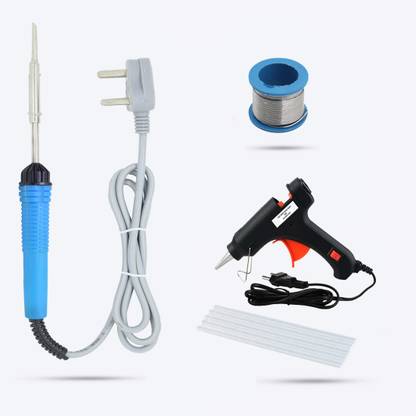 Flipkart SmartBuy SB22M1 Basic 4in1 Mobile Soldering Equipment Tool Machine Glue Gun Combo Kit Set 25 W Simple