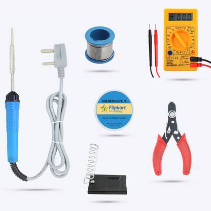 Flipkart SmartBuy SB40M1 Basic 6in1 Mobile Soldering Iron Tools Combo Kit with Digital Multimeter 25 W Simple