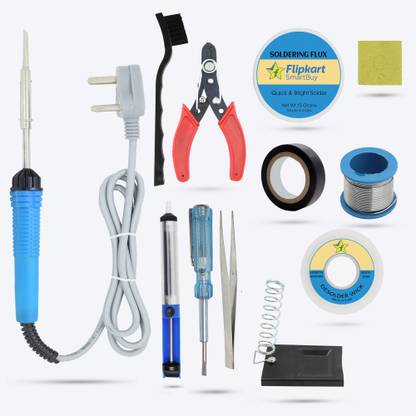 Flipkart SmartBuy SB21M1 12Items Mobile Soldering and Desoldering Equipment Tool Machine Combo Kit 25 W Simple