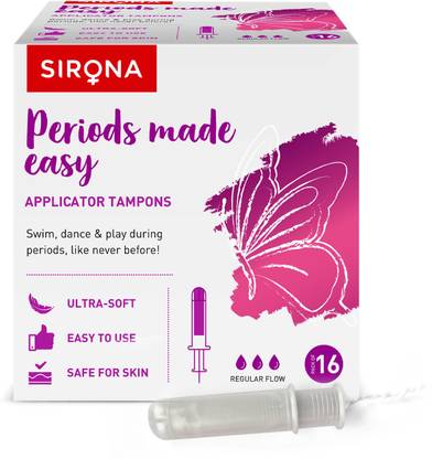 SIRONA Premium Applicator Tampons for Normal Flow Tampons
