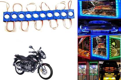 SMARTER RIDE Blue LED Module Ultra Bright Waterproof Lights for Bajaj Pulsar 150 Back Up Lamp Motorbike LED for Bajaj (12 V, 15 W)