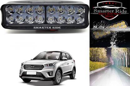 SMARTER RIDE 16 LED Fog Light High Power Fog Lamp for Hyundai Creta Fog Lamp Car, Truck, Van LED for Hyundai (12 V, 16 W)