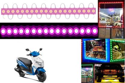 SHOP4U Pink LED Module Waterproof Lights for Honda Dio Back Up Lamp Motorbike LED for Honda (12 V, 15 W)