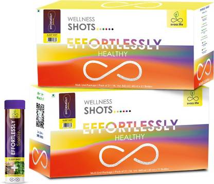 svaa.life Effortlessly Snooze-Sleep Shots with Ashwagandha, Brahmi and Tulsi (42*40Ml)
