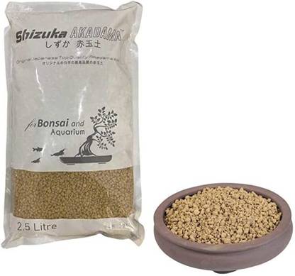 Petzlifeworld Akadama Japan Soil for Bonsai, Succulant and Aquarium 2.5 L (Small 2~5 MM) Potting Soil Planted Substrate
