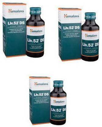 HIMALAYA Liv 52 DS Syrup 100 ML(pack of 3)