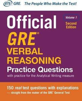 Official GRE Verbal Reasoning Practice Questions, Second Edition, Volume 1