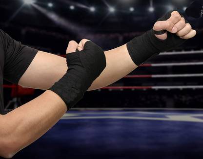 DreamPalace India Hand Wraps for Exercise Weight Lifting/Boxing Hand Wrap Bandages Black Boxing Hand Wrap