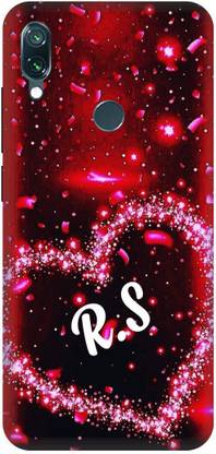 3D U PRINT Back Cover for Redmi Note 7s,MZB7745IN,MZB7744IN, RS, R LOVES S, NAME, LETTER, ALPHABET, RS LOVE