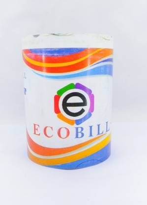 ECOBILL Thermal POS Roll - 79mm / 3 inches Width x 40 Mtr - 55 GSM - Pack of 10 Rolls Thermal Cash Register Paper
