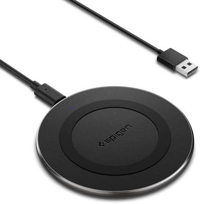 Spigen Essential PF2104 Wireless Charger with USB-A to C Type Cable Charging Pad