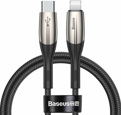 Baseus USB Type C Cable 1 m Type C to IP Charging Cable - 18W PD Type C to IP Data Cable (Horizontal Series)