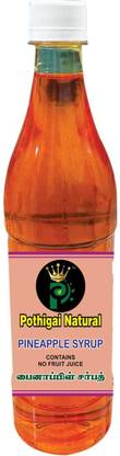 POTHIGAI NATURAL Pineapple Syrup 750 ml /Sweet and Healthy Drink