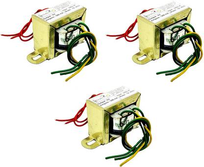 INVENTO 3Pcs 6V 0.5A 500mA 6-0-6 Transformer Copper Winding 220V AC to 6V AC Automotive Electronic Hobby Kit