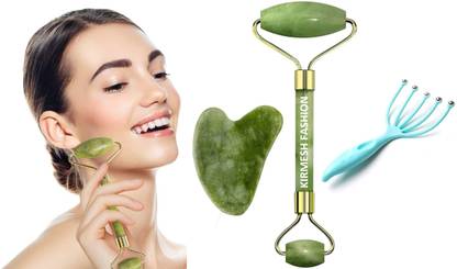 KIRMESH FASHION HEAD SCALP MASSAGER Hair Massager Jaada Roller Facial Massager Jade Roller & Gua Sha Tool Massager