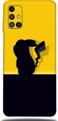 Mclaxa pikachu Shadow Mobile Back Skin, pikachu Shadow, Samsung Galaxy M51 Mobile Skin