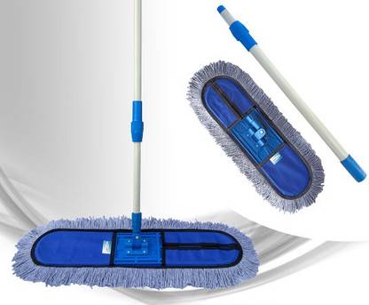 KUROXO Wet and Dry Cotton Flat Floor Mop Easy to Use Floor Cleaning Mop Home | Office Mop Set