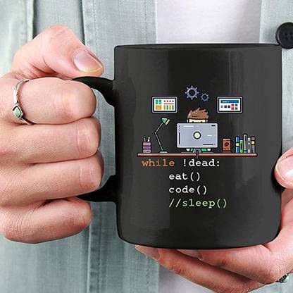 SNV Python Programmer Eat Code Sleep, Funny Coffee, Ceramic Gift Fo18045 Ceramic Coffee Mug