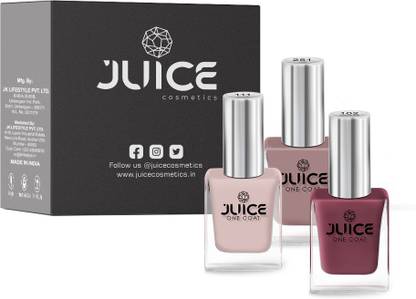 Juice Combo 01 Nail Paint Combo 27 : Lip Tint M-41 Shade:Burgundy Blend