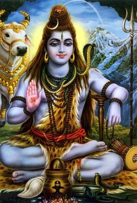 Shiv Ji Multicolour Photo Paper Print Poster Photographic Paper
