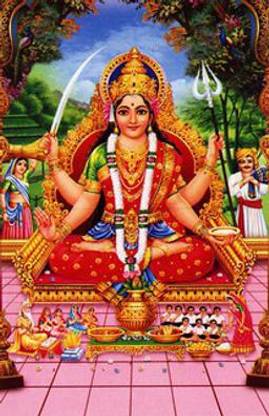 Jai Santoshi Maa Ji Multicolour Photo Print Poster Photographic Paper