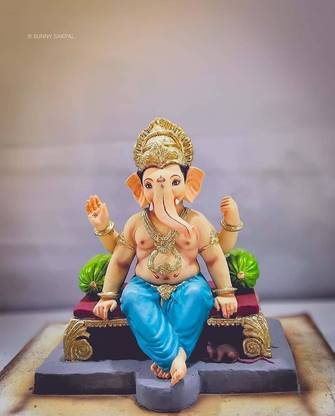 Shri Ganesh Ji Multicolour Photo Paper Print Poster Photographic Paper