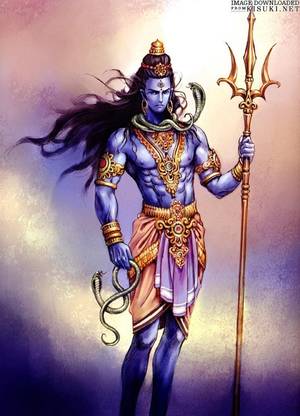 Shiv Ji (Mahadev) Multicolour Photo Print Poster Photographic Paper