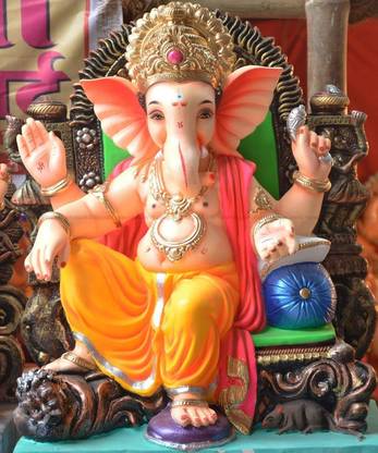 Shri Ganesh Ji Multicolour Photo Paper Print Poster Photographic Paper