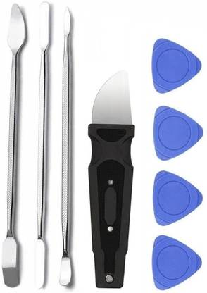 PAUS&MORK 3 Metal Openers for Repair Mobile/PC With 4 Opener & 1 Knife Opening Disassembly Hand Tool Kit