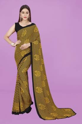 kashvi sarees Bollywood Georgette Saree with Unstitched Blouse