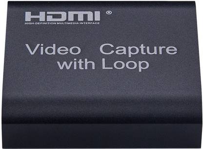 Etzin HDMI to USB 3.0 with loop out Video Capture Card Output support VLC OBS AMCAP Media Streaming Device