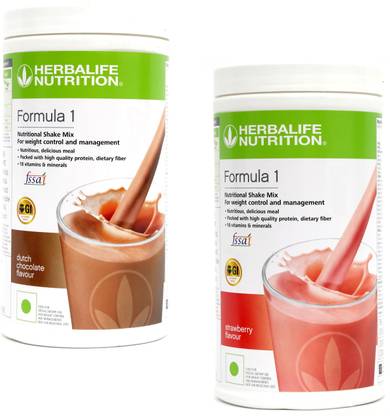 HERBALIFE Formula 1 Protein Shake Chocolate + Strawberry Plant-Based Protein