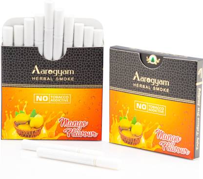 Aarogyam Herbals Tobacco & Nicotine Free Cigarette for Relieve Stress (Mango Flavour ) Smoking Cessations