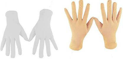 PRALAV Men's &Women's Sun Rays Protection Cotton Hand Gloves(Pack Of 2 Pairs) Baseball Gloves