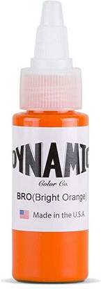DYNAMIC Bright Orange Permanent Tattoo Ink