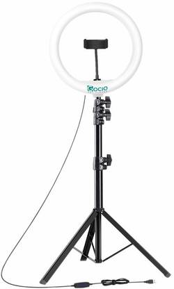 flying india 10"Big LED Ring Light with 7Ft Tripod Stand &mobile holder for reels,selfie F40 Tripod, Tripod Kit