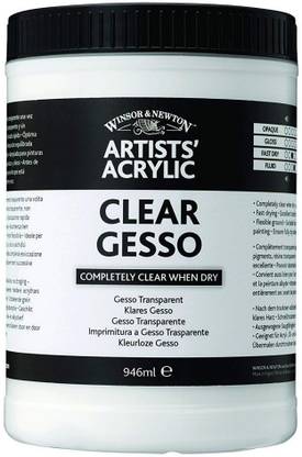 Winsor & Newton Professional Acrylic Primer- Clear Gesso- Jar Acrylic Medium