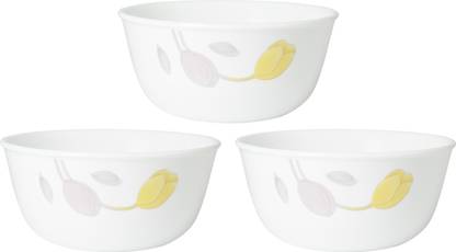 CORELLE Glass Cereal Bowl Livingware Plus Elegance 828 ml Curry Bowl/Noodle Bowl Pack of 3