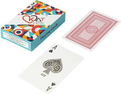 KAT Let’s Play…The Mind Games! Playing Cards Plastic Coated Single Color Black Pack Premium Paper Deck (Pack 2)