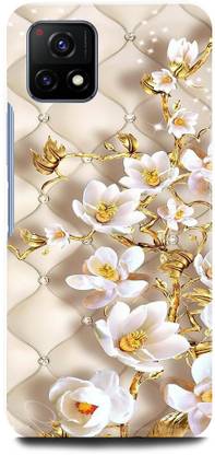 JUGGA Back Cover for Vivo Y72 5G, V2060, GOLDEN, FLOWER, MATTRESS, SHAPE, GOLD